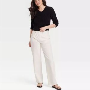 🆕️👖Universal Thread Mid-Rise 90's Baggy Jeans, Sz 17, Wht